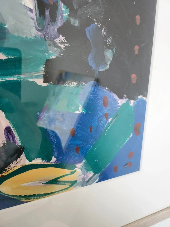 Image 1 of Abstract Painting – Modern Art – Handmade Frame