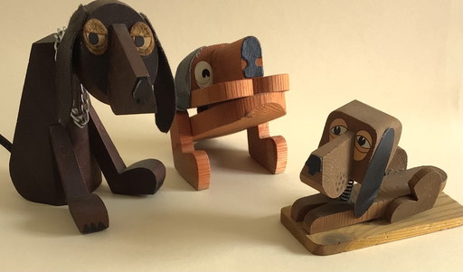 3 Vintage Frank Meisler Sculpturen, Memohouders
