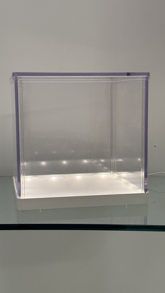 Image 1 of Scatola vetrina Synas design Ikea quadrata con luci LED