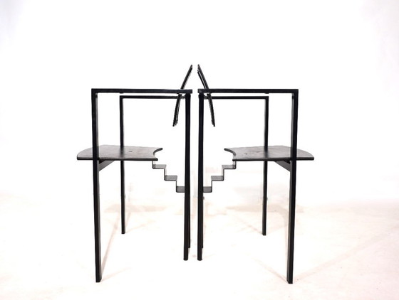 Image 1 of Ensemble de deux chaises de salle à manger KFF Trix Memphis par Karl Friedrich Förster, 1988