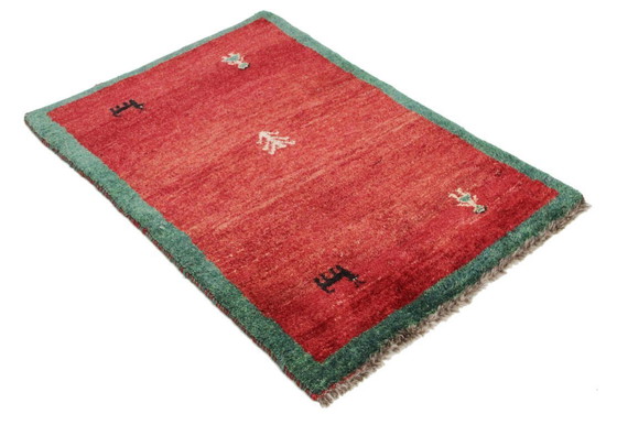 Image 1 of Original Persian carpet Gabbeh Ghashghai oriental carpet 126 cm x 86 cm old natural