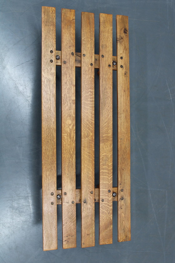 Image 1 of Banco de madera con macetas, década de 1970, Checoslovaquia