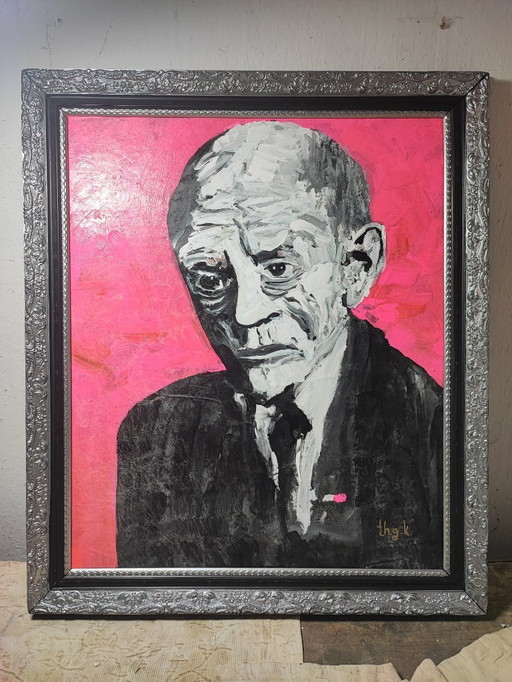 Portrait Karl Valentin Kunst Gemälde Pop Art