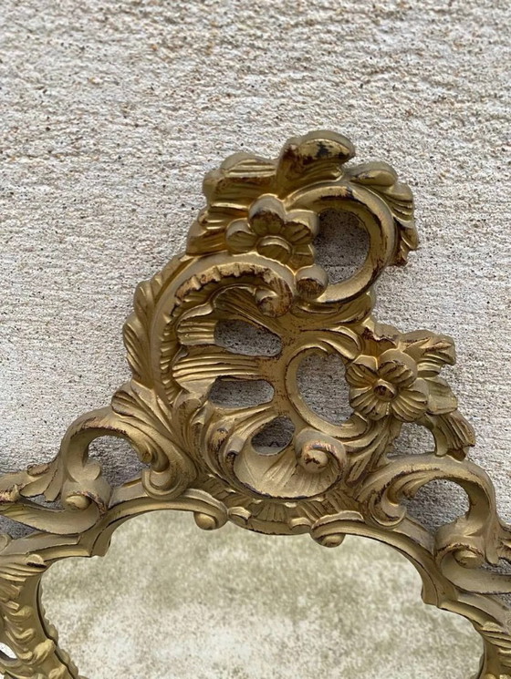 Image 1 of Antique Baroque Mirror in Gilded Wood