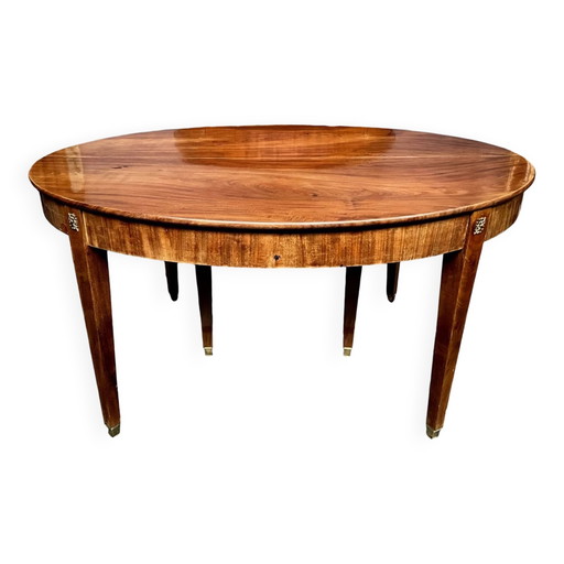 Tavolo in stile Impero. Impiallacciatura in palissandro, bronzo. – eettafels, Bronze, Wood