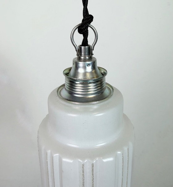 Image 1 of Vintage glazen plafondlamp, jaren 70
