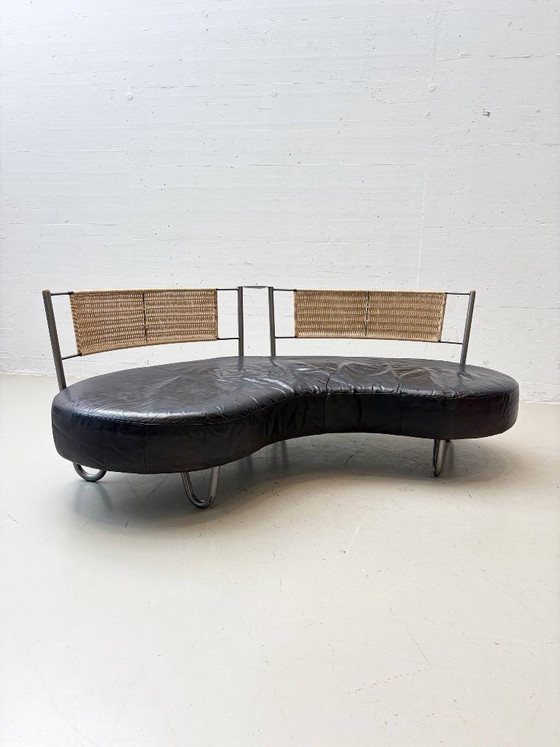Divano in pelle Fantasy Island, Kurt Beier, anni '80 – Divani 3 posti, Leather (photo 2 of 18)
