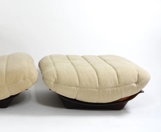 Image 1 of Sessel Marsala und passender Hocker von Ligne Roset, hellbeige