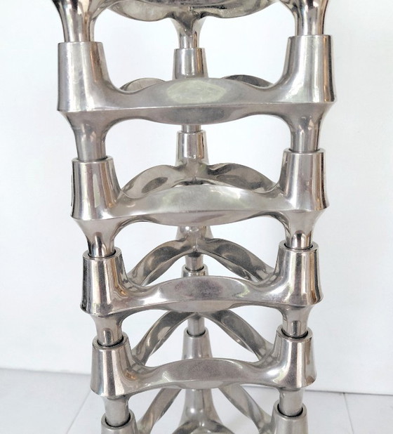Set de 8 Bougeoirs BMF Stoff-Nagel empilables Design Années 60/70 – BMF Stoff Nagel, Bougeoirs et chandeliers (photo 7 of 14)