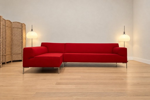 ESTADO IMPECABLE Design on Stock Bloq Sofá esquinero Rojo + GARANTÍA