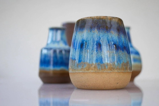 Image 1 of Mid-century modern art pottery vases by Michael Andersen, 1960s, set of 4