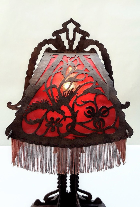 Image 1 of Lampe de table de l'école d'Amsterdam, vers 1920