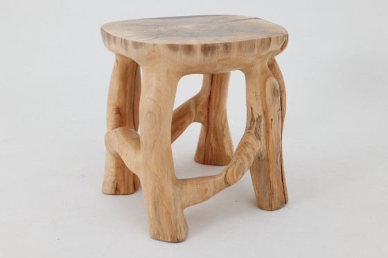 Image 1 of Sculptural Coffee Table, Solid Wood, Contemporary Design, Handmade, Logniture