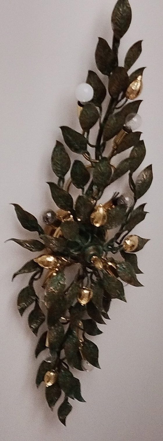 Image 1 of Patinated Brass Ceiling Light