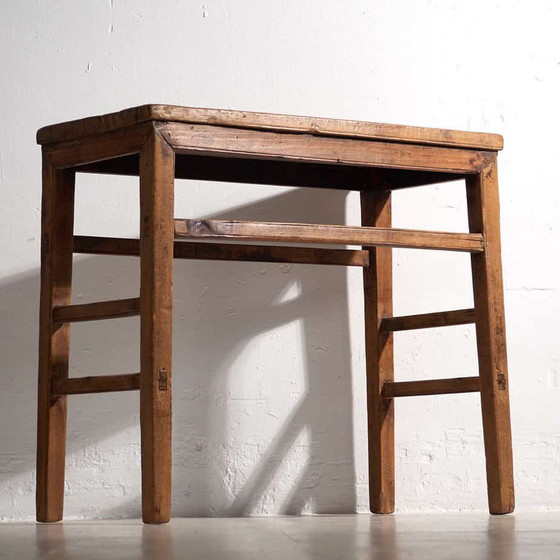 Antieke console tafel voor hal (ca. 1920), Hout, Bruin, Vintage (foto 11 van 19)