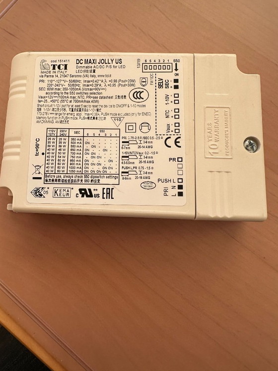 Image 1 of LED Drivers 2 stuks NIEUW !! Merk TCI type DC MAXI JOLLY US