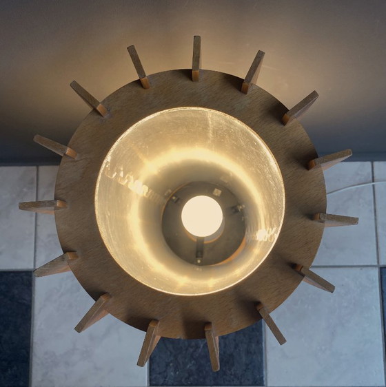 Image 1 of Lampada da tavolo in legno anni '60 Ib Fabiansen