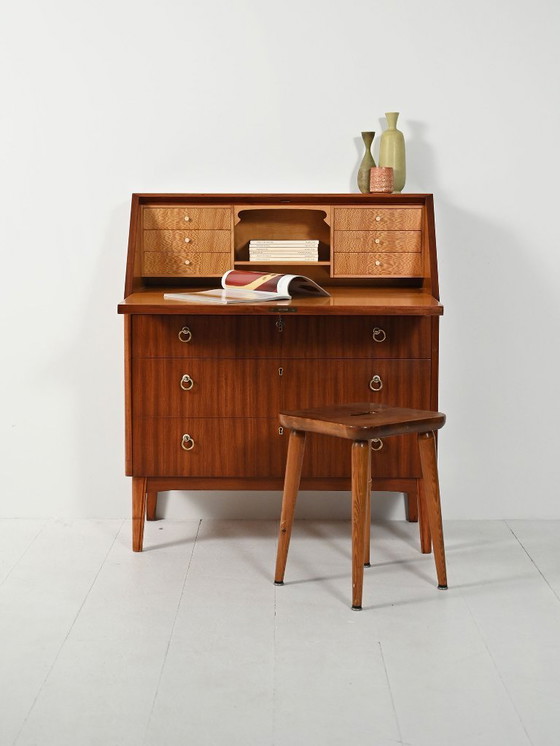 Image 1 of Secretaire scandinavo in mogano, anni '50