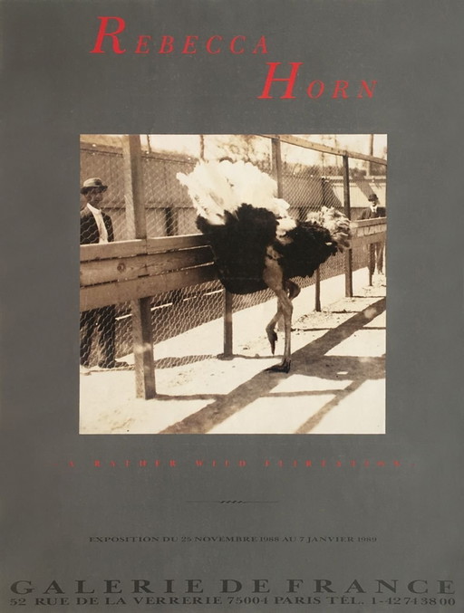 Rebecca Horn Expo 88 - Galerie de France Plakat 1988