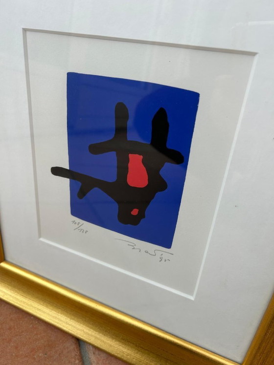 Image 1 of Willem Brauckmann – genummerde en gesigneerde zeefdruk “Hommage à Shotakovich”