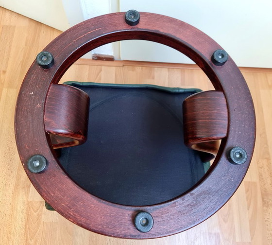 Image 1 of Pouf poggiapiedi vintage Stressless Ekornes verde