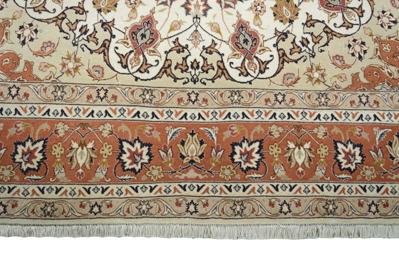 Image 1 of Tappeto persiano annodato a mano - Tabriz 50 Raj con seta 203 x 200 cm