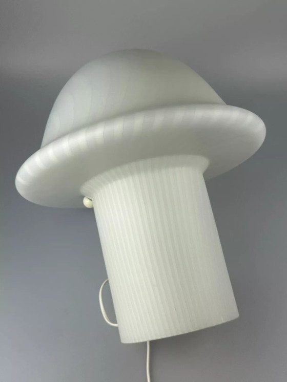 Image 1 of XL 60's 70's Peill & Putzler Germany Lampe de table Mushroom verre Space Age
