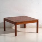 Table basse vintage en teck et cuivre dans le style de Heinz Lilienthal – Allemagne, circa 1970 (photo 6 of 40)