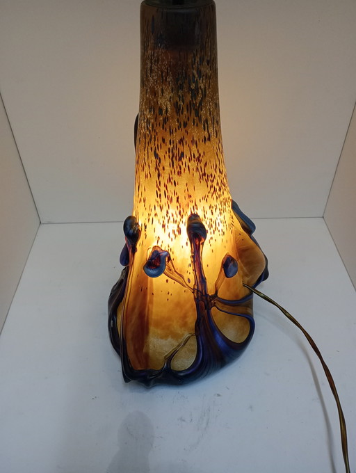 Lamp base table lamp Michele luzoro glass paste