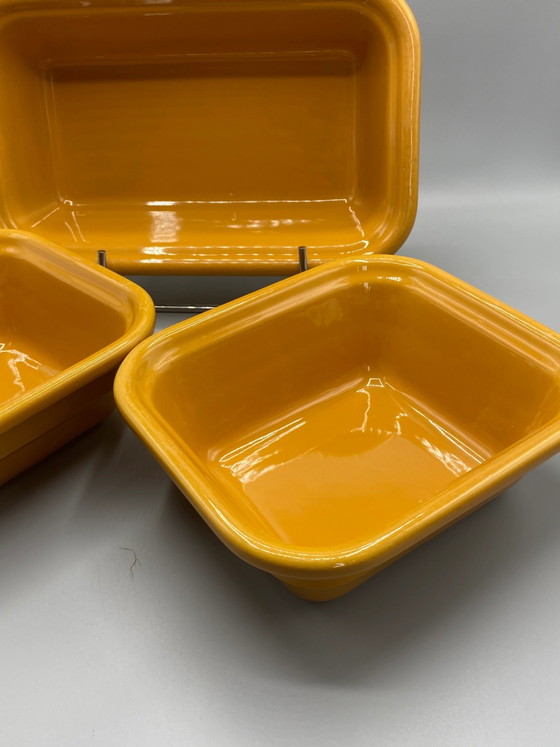 3 fuentes para hornear Émile Henry Gastron - Amarillo mostaza - Años 80-90 – Loza, Ceramic (photo 3 of 10)