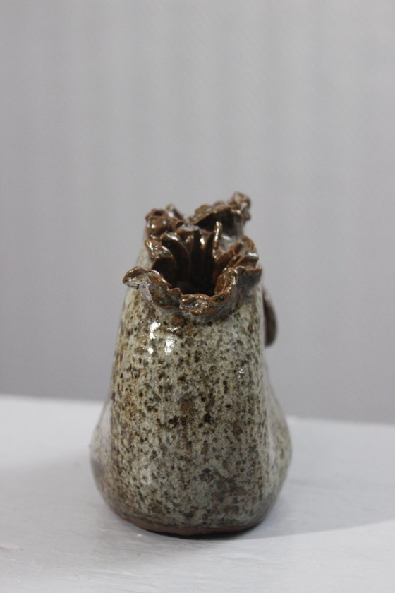 Image 1 of Alexis Kostanda a Vallauris, vaso a forma di pesce, pirite, Francia, XX secolo