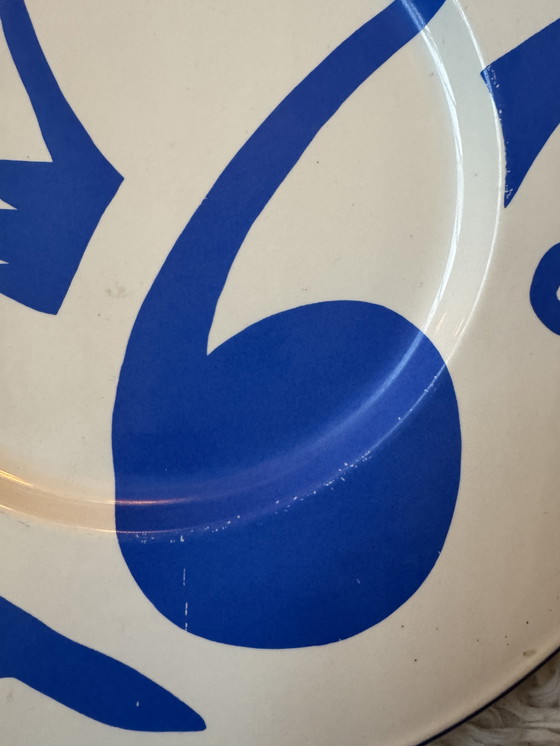 Image 1 of Fauvistisch keramisch bord van St. Clement.