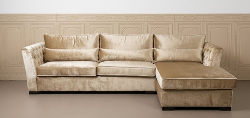 Eric Kuster style champagne corner sofa