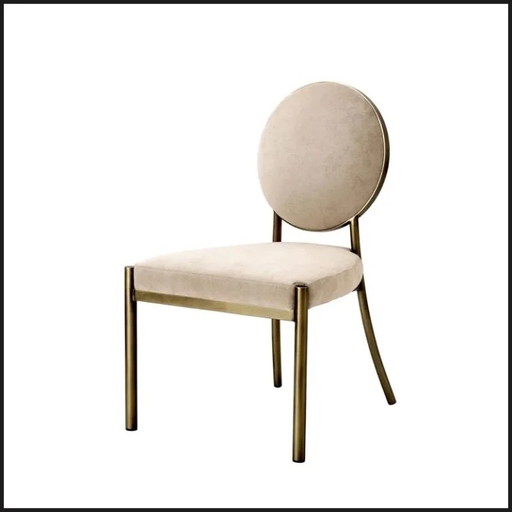 Eichholtz dining chair – eetkamerstoelen, Velvet, Metal