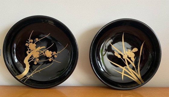 Image 1 of Japanische Schalen aus lackiertem Holz