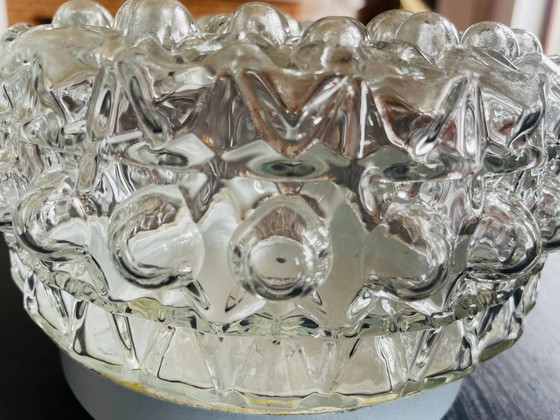 Image 1 of Paire de lampes encastrées en verre pour plafond ou mur