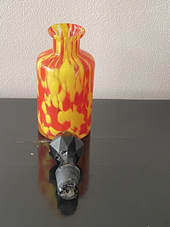 Image 1 of Art Deco parfumfles van Franz Weltz gemaakt in voormalig Tsjecho-Slowakije