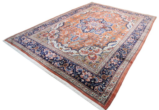 Original hand-knotted Persian carpet Heriz/Heris 360 X 285 Cm Top condition