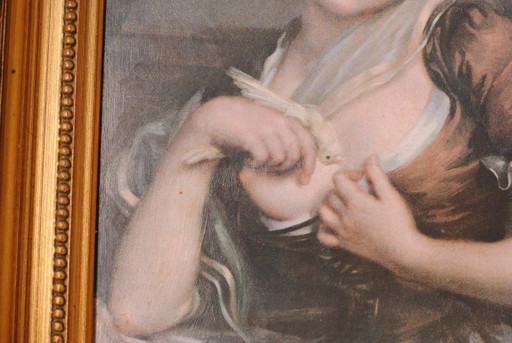 Framed portrait reproduction