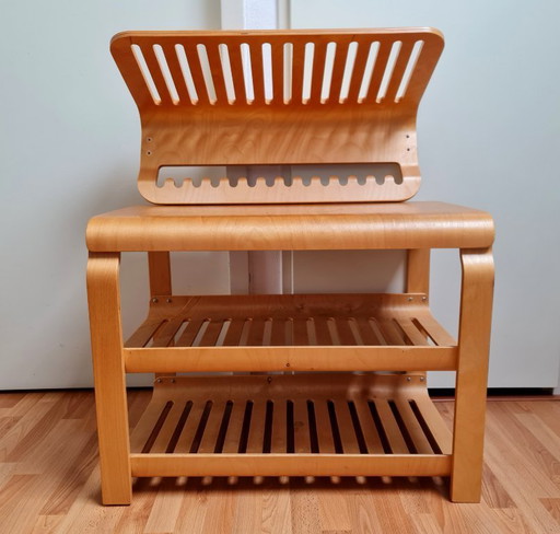 Conjunto IKEA de mesa auxiliar Kantra y mesa de pared más perchero IKEA KANTRA