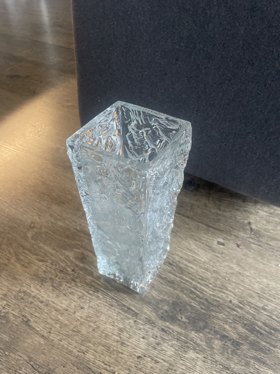 Image 1 of Vase en verre de Lobochovice, par Frantisek Peceny pour Sklo Union, République tchèque 1964