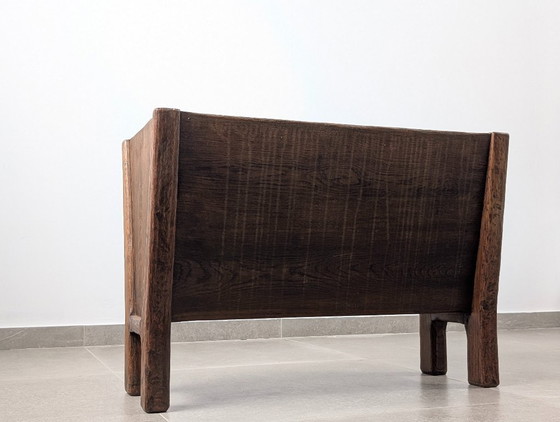 Image 1 of Wabi-Sabi Danish Solid Wood Planter, Aarhus, Denmark, 1940s