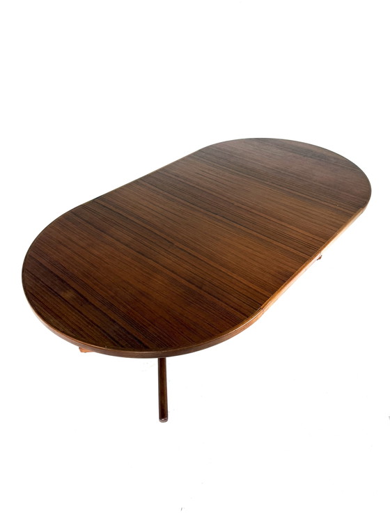 Vintage Extendable Danish Dining Table, Velje Møbelfabrik '60 – Velje Stolefabrik, Wood, Metal (photo 6 of 15)