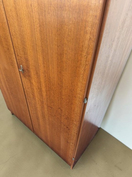 Vintage Teak Garderobekast Met Planken En Roede – Kledingkasten, Wood (photo 6 of 8)