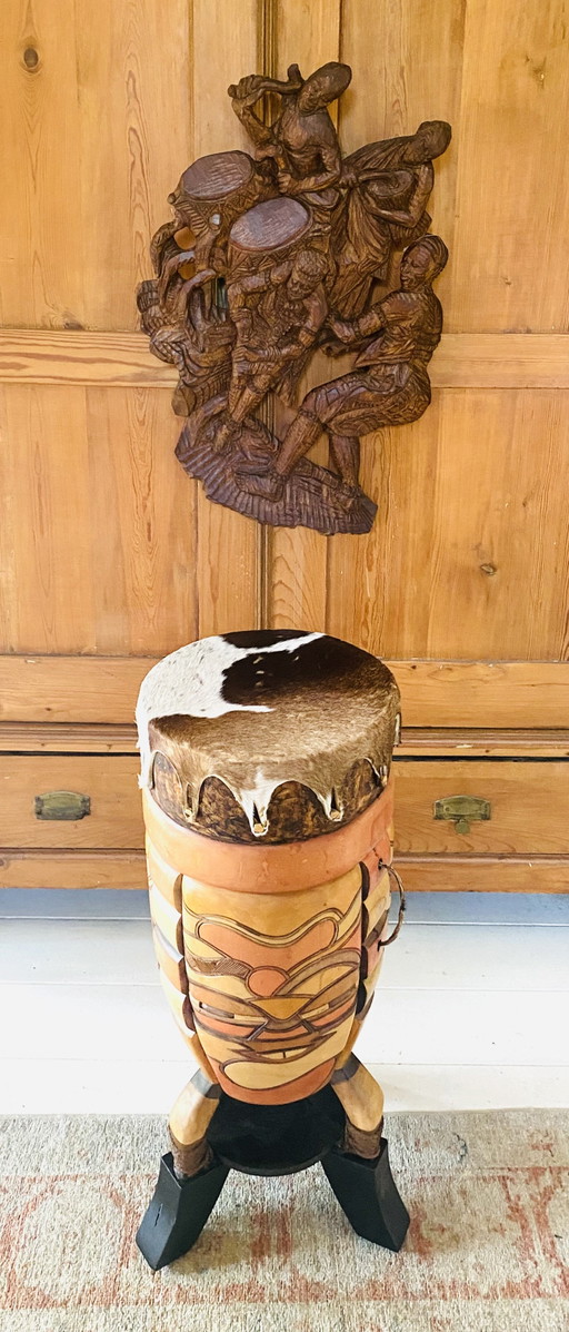 Tribal Drum And Plaque