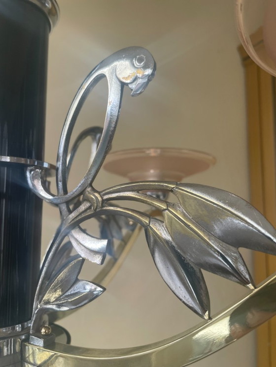 Image 1 of Lámpara colgante Lámpara de techo Lámpara Loros art decó 1940 Francés