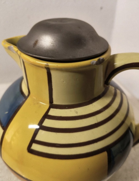 Teiera Eva Zeisel Schramberg Mondriaan Art Déco Bauhaus design Modello 73 – Oggetti decorativi, Ceramica (photo 6 of 10)