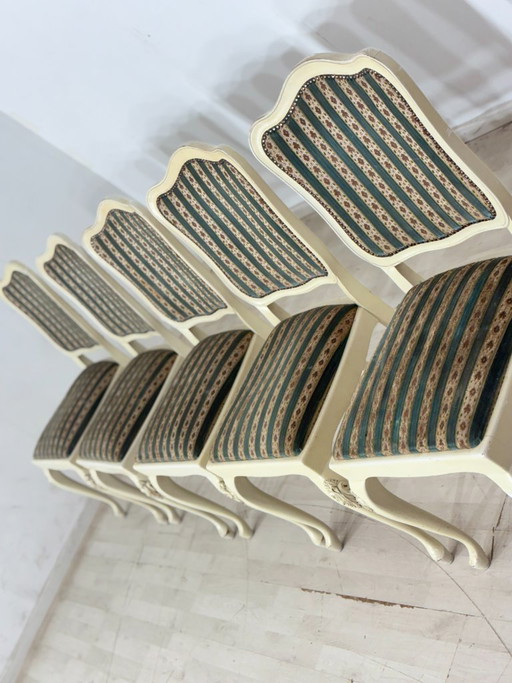 5 sedie Chippendale antiche, circa 1920 | Sedie da pranzo in stile barocco