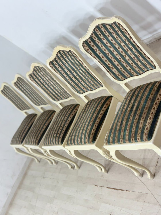 Image 1 of 5 sedie Chippendale antiche, circa 1920 | Sedie da pranzo in stile barocco