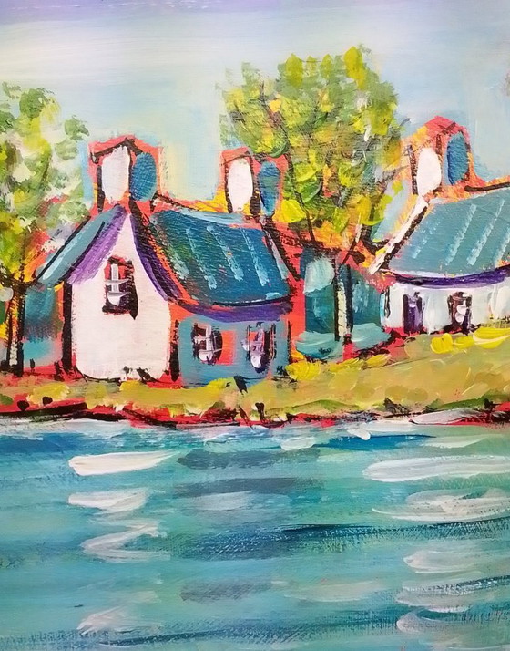 Image 1 of Joel LHOPITAL - Breton Walk - Artist's Painting